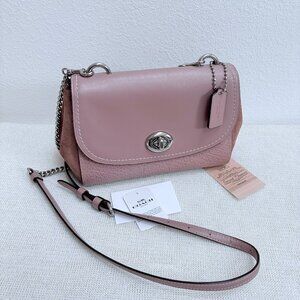 Coach Faye Crossbody F22349 - Dusty Rose Calf Leather and Suede, $395 retail